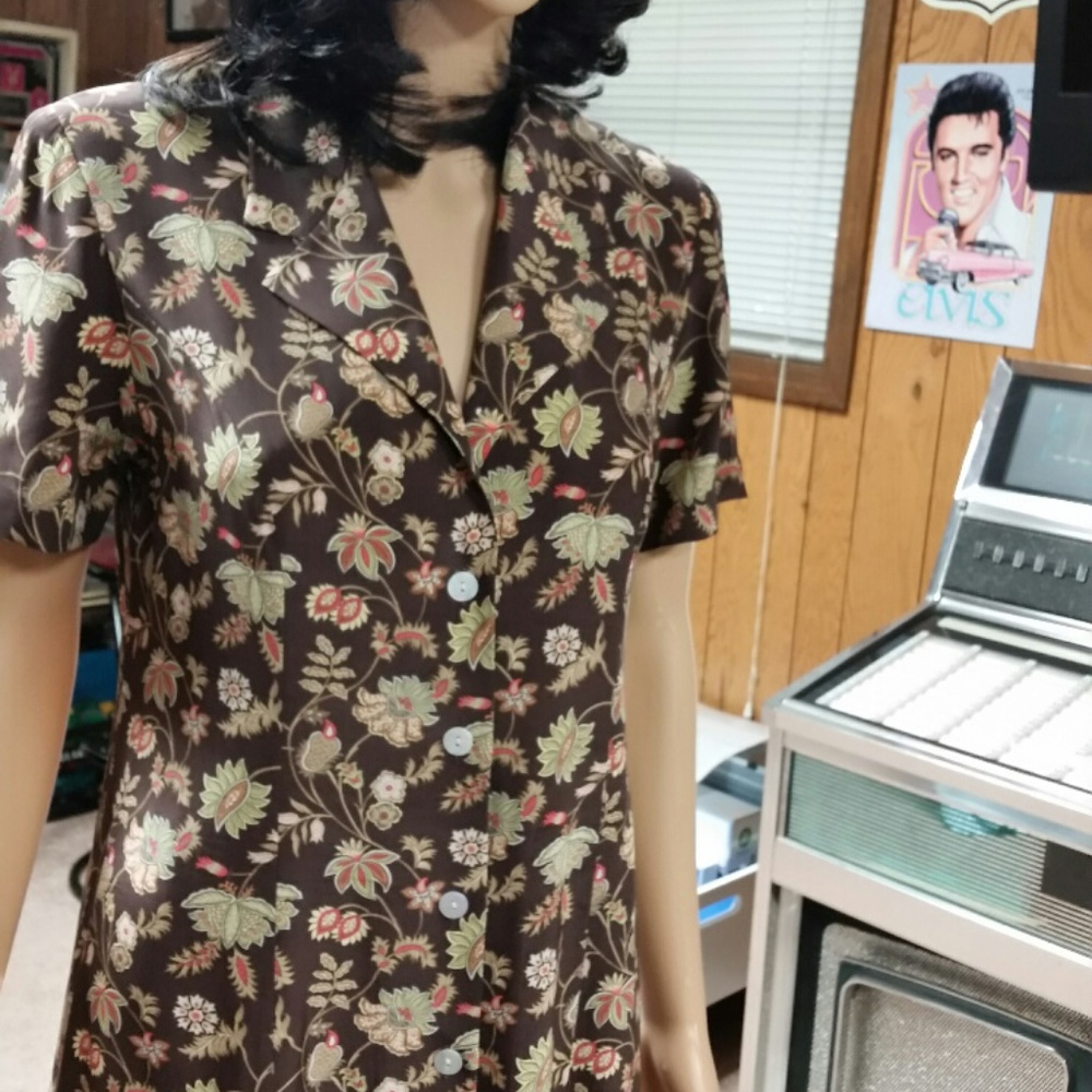 Charter Club silk dress. Size 8p